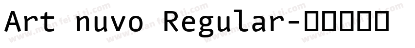 Art nuvo Regular字体转换